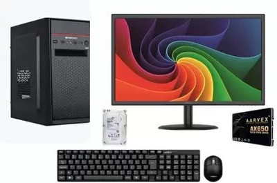 TECH- Assemblers 2000 Core i3 (8 GB DDR3/1 TB/Windows 11 Home/20 Inch Screen/ASSEMBLED PC i3) with MS Office(Black, 45 cm x 55 cm x 15 cm, 5 kg)