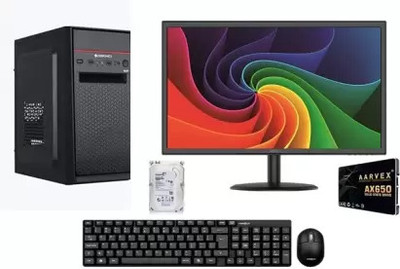 TECH- Assemblers Assemble Core i3 (8 GB DDR3/1 TB/128 GB SSD/Windows 11 Home/20 Inch Screen/ASSEMBLED PC) with MS Office(Black, 45 cm x 55 cm x 15 cm, 5 kg)