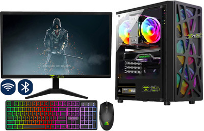 TAJ PC GAMING Core i5 (16 GB DDR4/512 GB SSD/Windows 11 Home/1 GB/19 Inch Screen/E1100GT) with MS Office(Black)
