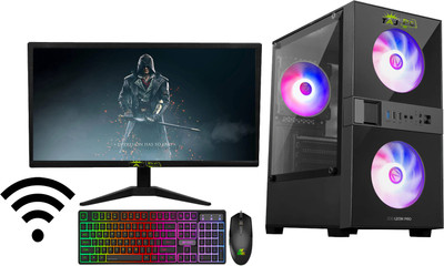 TAJ PC LEON PROX3MBLACK Core i5 (16 GB DDR4/500 GB/128 GB SSD/Windows 11 Home/1 GB/20 Inch Screen/LEON PROX3MBLACK) with MS Office(Black)