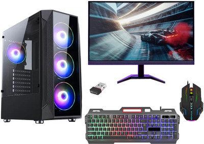 DZAB Gaming Core i5 (16 GB DDR4/512 GB SSD/Windows 11 Home/4 GB/22 Inch Screen/DI5-3470-61-16-512-22-11)(Black)