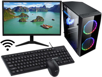 TAJ PC INTEL Core i5 (8 GB DDR3/500 GB/128 GB SSD/Windows 11 Home/1 GB NO/19 Inch Screen/TAJ-i52400-8-500-128 M.2-19-11Inch) with MS Office(Black, 41 cm x 42 cm x 32 cm, 7 kg)