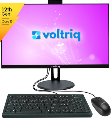 Voltriq All in One Core i5 (12th Gen) (16 GB DDR4/512 GB SSD/Windows 11 Home/DDR4/23.8 Inch Screen/All-in-One PC)(Black, 54 cm x 32 cm x 6.5 cm, 7.5 kg)