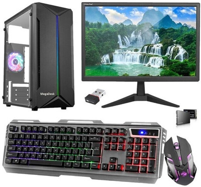 MegaDesk AIO-26 Core i7 (16 GB Unified/500 GB SSD/Windows 10 Home/4 GB/22 Inch Screen/AIO-26) with MS Office(Black)