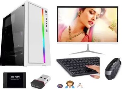 TECH- Assemblers Office & Home Core i5 (8 GB DDR3/500 GB/128 GB SSD/Windows 10 Pro/512 MB/19 Inch Screen/G1-01/I5-650-8GB_500-120-18.5LED) with MS Office(Black, White)