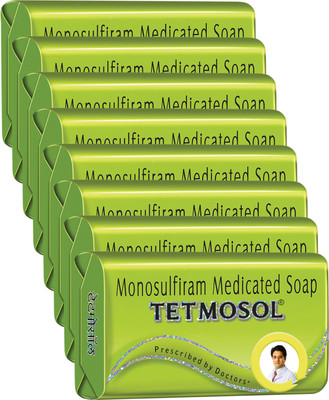 TETMOSOL Monosulfiram Medicated Soap Bar(8 x 100 g)
