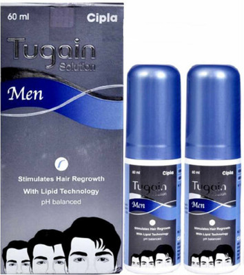 Cipla Tugain Men Solution Liquid(2 x 60 ml)