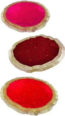 Navti Creations Thaalposh Altar Cloth(Pack of 3)