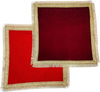 Navti Creations Chowki aasan Altar Cloth(Pack of 2)