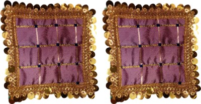 MyGodGift (pink)(4in*4in)pooja aasan cloth for god chowki puja chota aasan (comboo-2) Altar Cloth(Pack of 2)