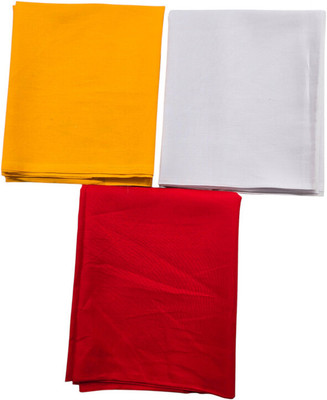 AMBIKASTORES Pooja Aasan Cloth Altar Cloth(Pack of 3)