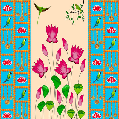 WINNSUN Designer Decorative Backdrop Cloth |5*8 FT Altar Cloth