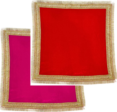 Navti Creations Chowki aasan Altar Cloth(Pack of 2)