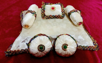 KRISHNA HANDICRAFTS All Religious Altar Cloth(Pack of 4)