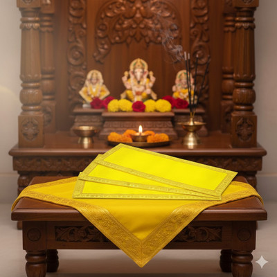 Pink Sky VELVET AASAN Altar Cloth(Pack of 8)