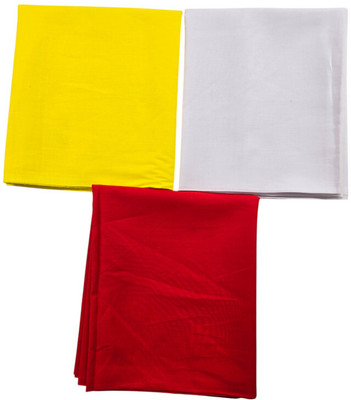 AMBIKASTORES Pooja Aasan Cloth Altar Cloth(Pack of 3)