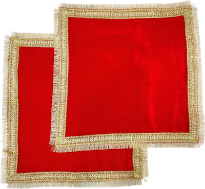Navti Creations Chowki aasan Altar Cloth(Pack of 2)