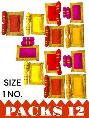 Earthjoy New Velvet Laddu Gopal assan Gaddi Takiya Set Gadi Set for Balgopal 1no Altar Cloth(Pack of 12)