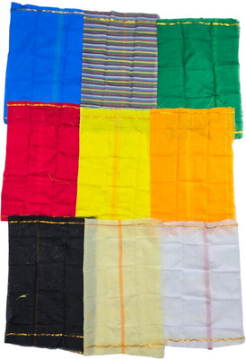 AMBIKASTORES Navagraha Shanti Pooja Altar Cloth(Pack of 9)