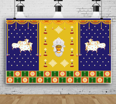 coolistic Traditional Cloth for Durga Pooja Decoration Altar Cloth Altar Cloth