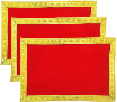 KavyaTanishq PUJA AASAN Altar Cloth(Pack of 3)