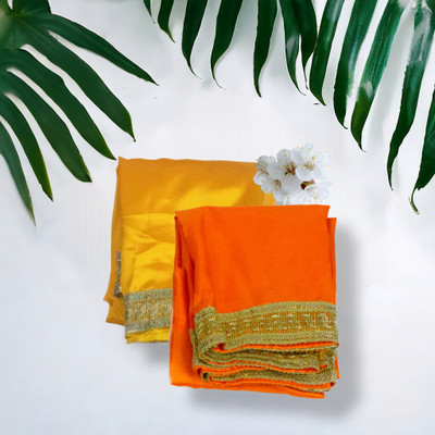 Dulhan Multipurpose Pooja Chunri Altar Cloth(Pack of 2)
