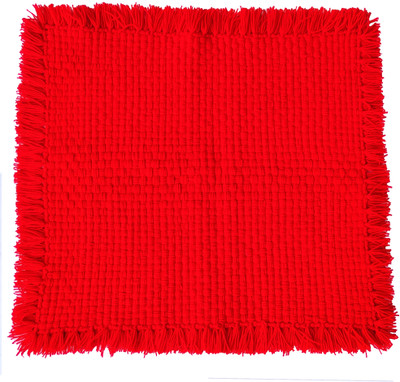 CRM TRADERS Woolen Puja Aasan Mat for Prayers - Handmade Pooja Mat 21 x 22 inch Altar Cloth