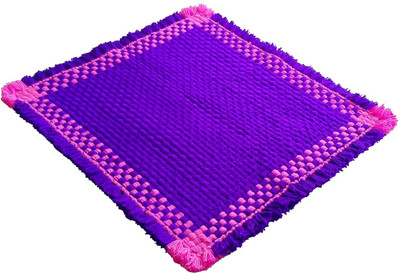 CRM TRADERS Woolen Puja Aasan Mat for Prayers - Handmade Decorative Pooja Mat Altar Cloth