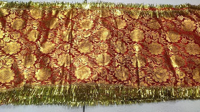 Poojan Samagri Mata Rani Desiginer Puja Chunni Fancy Chunni for Pooja Navratri Altar Cloth