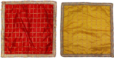 MyGodGift Mat/Aasan/Pooja Mat/Meditation Mat 20X20 PACK OF 2 Altar Cloth