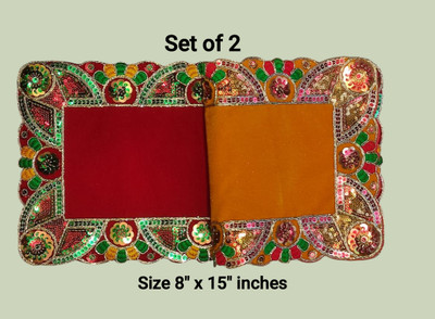 SWATI ENTERPRISE For all God and goddesses Altar Cloth(Pack of 2)