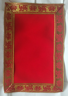 BIKASH Hindu Altar Cloth(Pack of 3)