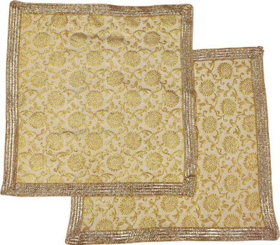 Navti Creations Puja Aasan Altar Cloth(Pack of 2)