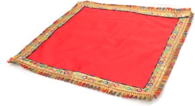 MyGodGift Cloth/Chowki Aasan Kapda Mat for Puja Table, Puja Home Mandir and Temple 20x20 Altar Cloth