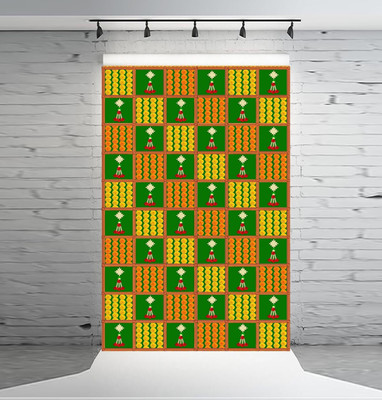 DARSHANAM WORLD HORIZONTALCHECKS LATKAN Altar Cloth