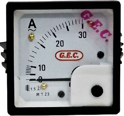 Ambika Sales G.E.C. Square 72MM 2.5 Inch Ammeter