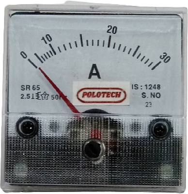 Ambika Sales POLOTECH Square Round 65MM 2.5 Inch Ammeter