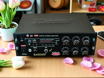 KAXTANG DJ. Super 1002BT Full Black Digital Stereo With BT/ USB/ SD-Card /FM /AUX 5000 W AV Power Amplifier(Black)