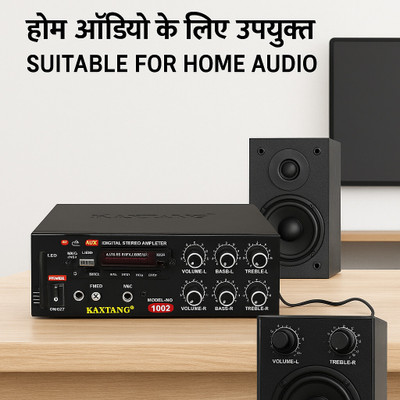 KAXTANG DJ Super 1002BT Full Black Digital Stereo With BT/ USB/ SD-Card /FM /AUX 5000 W AV Power Amplifier(Black)