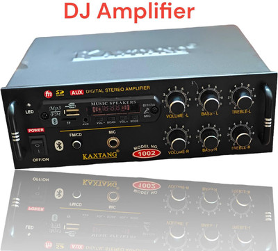 KAXTANG 1002 NEW SERIES DJ remix Amplifier chasis Bluetooth BT/ USB//SD Card /FM /AUX 60 W AV Power Amplifier(Black)