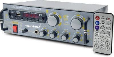 Night Guard Amplifier Bluetooth ,dj speaker machine, audio player , MIC Input/USB/SD Card 160 W AV Power Amplifier(Black, Grey)