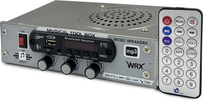 WRX Multimedia Speaker with Bluetooth, USB, SD Card , AC/DC FM Radio 80 W AV Power Amplifier(Black, Grey)
