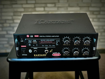 KAXTANG DJ sonic 1002BT Full Black Digital Stereo With BT/ USB/ SD-Card /FM /AUX 5000 W AV Power Amplifier(Black)