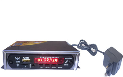 HSNAKE HOME MP3 PLAYER BOX 6283 220 V AC AMPLIFIER WITH REMOTE ADAPTER 20 W AV Power Receiver(Silver)