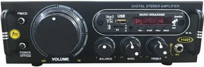 D world 11001 BLUETOOTH USB AUX FM With Mic Slot 160 W AV Control Amplifier(Black)