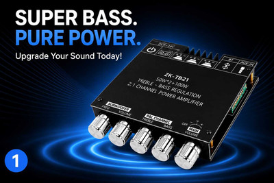 AJ COLLECTIONS TB21_2.1 200 W AV Power Amplifier(Black)