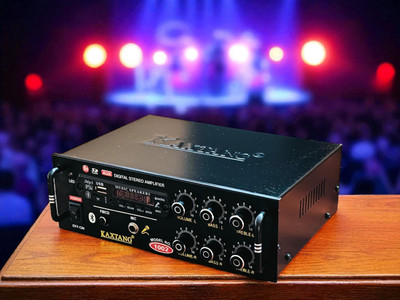 KAXTANG 1002 Full DJ Amplifier REMIX Bluetooth VERSION with BT/USB/AUX/MP 5000 W AV Power Amplifier(Black)