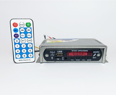 HSNAKE 12 V BLUETOOTH AMPLPIFIER RECEIVER 20 W AV Control Amplifier(Silver)