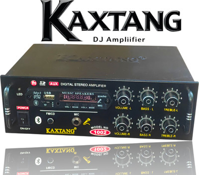 KAXTANG Model 1002 Digital Stereo DJ Amplifier with Bluetooth FM USB AUX MIC Support 5000 W AV Power Amplifier(Black)