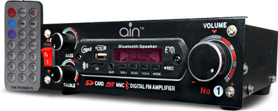 ain AC/DC FM Radio Bluetooth Speaker with USB, SD Card, Aux Power Amplifier 80 W AV Power Amplifier(Black)